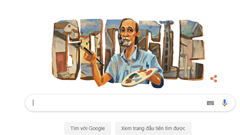 Google Doodle vinh danh 99 năm ngày sinh họa sĩ Bùi Xuân Phái