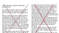 Thực hư thông tin một số người dân bị đánh thuốc mê, gây ảo giác