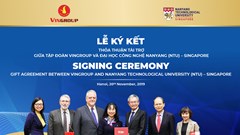 Vingroup tài trợ 5 triệu đô la Singapore cấp học bổng cho Thạc sĩ, Tiến sĩ người Việt  tại ĐH Công nghệ NANYANG