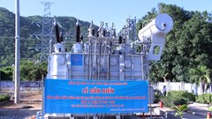 Gắn biển Công trình chào mừng Đại hội Đại biểu Đảng bộ Công ty CP Điện lực Khánh Hòa
