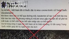 Xử lý đối tượng tung tin dùng ma túy để điều trị 2019-nCoV