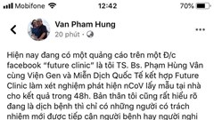 “Quảng cáo” có khả năng xét nghiệm dịch nCoV sẽ bị xử lý nghiêm