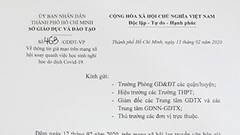 TP.HCM: Văn bản giả mạo trên mạng xã hội về việc cho học sinh tiếp tục nghỉ học do dịch Covid-19