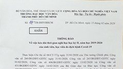 TP.HCM: Các trường khối Bộ VHTTDL điều chỉnh thời gian học trở lại