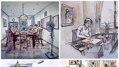 Vẽ liên tục trong 14 ngày với chủ đề “Ncovi”