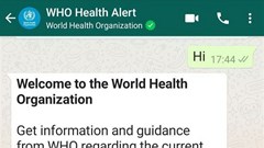 WHO sử dụng ứng dụng WhatsApp để thông tin chính thức về dịch Covid-19