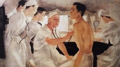 Giới thiệu online hai tranh lụa tri ân những “chiến sĩ áo trắng” trong mùa Covid-19