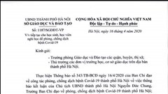Học sinh Hà Nội nghỉ học hết ngày 22.4