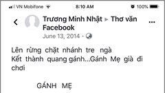 Vụ kiện tác quyền bài thơ "Gánh mẹ": Sẽ giải quyết tranh chấp tại tòa