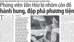 Khởi tố vụ án, khởi tố bị can vụ đập phá xe, đe dọa phóng viên Báo Văn Hóa