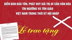 Trung tâm Bảo tồn Di sản Văn hóa tôn giáo bị “xử” vì hoạt động vụ lợi...