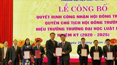 Đại học Luật Hà Nội có Hiệu trưởng mới