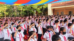 Rực rỡ cờ hoa trong lễ khai giảng