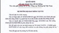 Quyết định thay đổi hệ thống tra cứu giấy phép lái xe là văn bản giả mạo