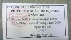 Thu tiền ghế ngồi chào cờ của học sinh: "Nhầm dấu mộc của trường"(!?)