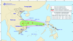 Áp thấp nhiệt đới hướng vào vùng biển từ Đà Nẵng đến Phú Yên
