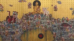 Dát vàng lên tranh dân gian Đông Hồ, Hàng Trống