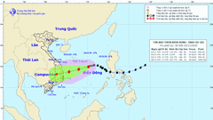 Bão số 10 tiếp tục mạnh lên, cách quần đảo Hoàng Sa 380km