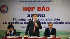 24 cơ sở đào tạo VHNT tham gia Hội thi Tài năng trẻ toàn quốc năm 2020