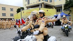 Ra quân bảo đảm trật tự, an toàn giao thông phục vụ bảo vệ Đại hội XIII của Đảng