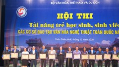Bế mạc Liên hoan Tài năng trẻ học sinh, sinh viên các cơ sở đào tạo VHNT toàn quốc