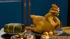 Bí quyết luộc gà cúng vàng đẹp, căng bóng