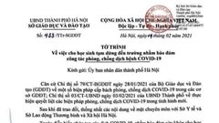 Hà Nội đề xuất cho học sinh tạm nghỉ học sau Tết để phòng, chống dịch Covid-19