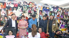 Đông đảo cán bộ, nghệ sĩ tham gia Ngày hội hiến máu