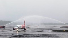 Sân bay Vân Đồn nối lại chuyến bay quốc tế sau hơn 1 tháng đóng cửa