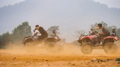 Đua xe "quái thú" ATV-trải nghiệm lạ tại Làng Văn hóa – Du lịch các dân tộc Việt Nam
