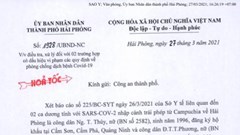 Hải Phòng yêu cầu xử lý nghiêm 2 ca mắc Covid-19 nhập cảnh trái phép