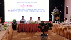 Phổ biến Nghị định 144 của Chính phủ về hoạt động nghệ thuật biểu diễn đến các tỉnh, thành phía Nam