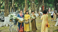 Loa kèn cuối mùa trên con đường lãng mạn nhất Hà Nội