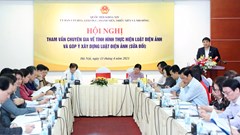 Hội nghị tham vấn chuyên gia góp ý xây dựng Luật Điện ảnh (sửa đổi)