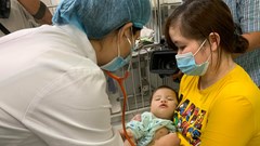 Số ca mắc tay chân miệng tại Bệnh viện Nhi Trung ương tăng 6 lần