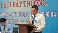 Ông Bạch Ngọc Chiến là tân Chủ tịch Liên đoàn Vovinam-Việt võ đạo Hà Nội