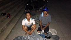 Bắt quả tang hai thanh niên trộm 1 tấn linh kiện tuabin điện gió