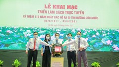 Khai mạc Triển lãm sách trực tuyến kỷ niệm 110 năm ngày Bác Hồ ra đi tìm đường cứu nước