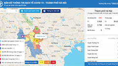 Hà Nội ra mắt Bản đồ thông tin dịch tễ phục vụ phòng chống Covid-19