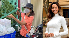 Hoa hậu H'Hen Niê xung phong làm shipper mùa dịch
