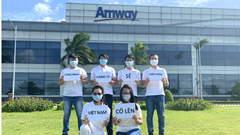 Amway Việt Nam ủng hộ các sản phẩm chăm sóc sức khỏe và thiết yếu đến tuyến đầu chống dịch