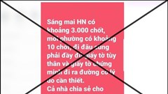 Người tung tin giả Hà Nội "lập 3.000 chốt" bị phạt 12,5 triệu đồng