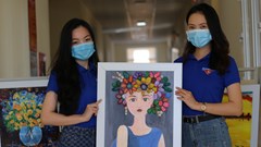 Vẽ tranh đá để đấu giá ủng hộ Quỹ vắcxin phòng, chống Covid-19