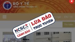 Cảnh báo việc lừa tiền cứu trợ trên trang thông tin giả mạo Bộ Y tế