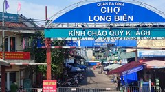 Hà Nội phong tỏa toàn bộ chợ Long Biên
