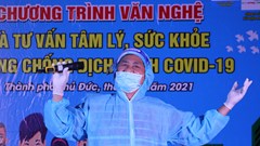 NSND Tạ Minh Tâm hát vang “Khúc ca đồng lòng” tại các khu cách ly, bệnh viện dã chiến