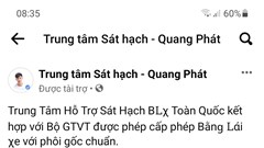 Rao bán bằng lái xe trên mạng: 100% là giả