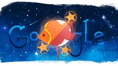 Google "rước đèn" mừng Tết Trung thu trên trang chủ