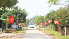 Mô hình cột cờ Tổ quốc kiểu mẫu ở Tịnh Trà