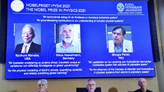 Ba nhà khoa học nhận giải Nobel Vật lý 2021